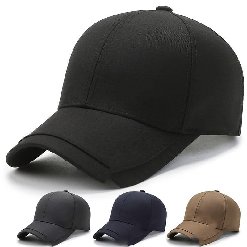 Gorra de béisbol con protección solar para hombre