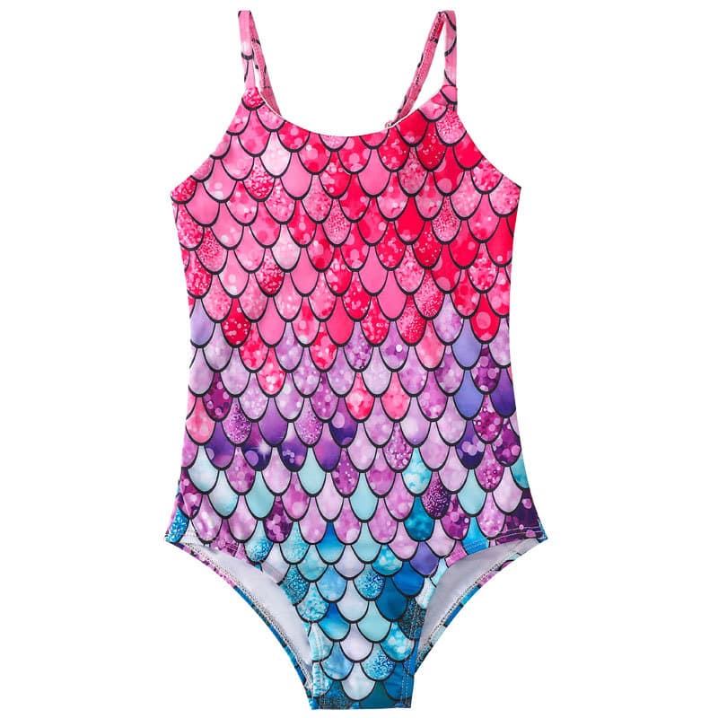 Traje de baño de una pieza con diseño de sirena para niño