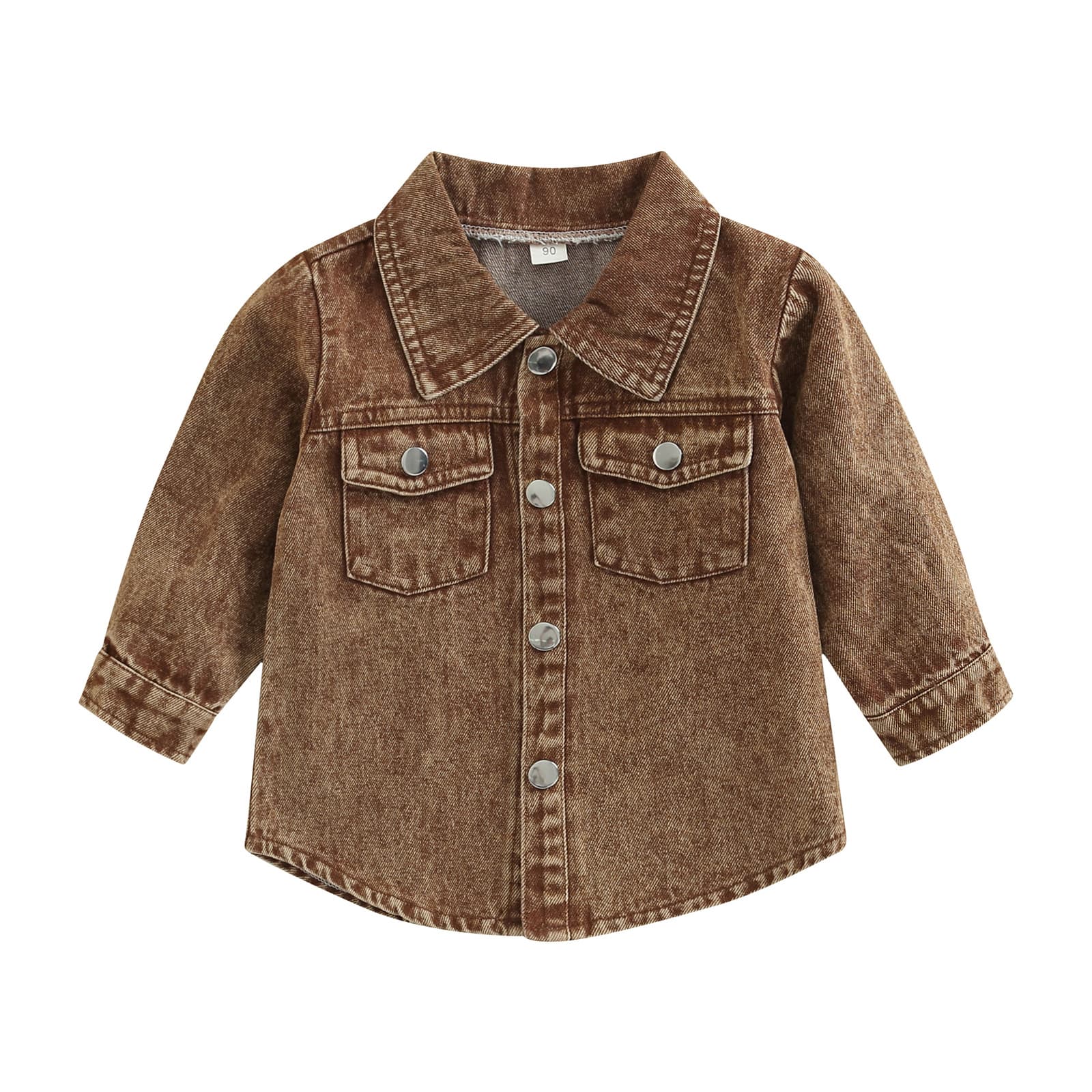 Chaqueta de mezclilla para niños, abrigo casual