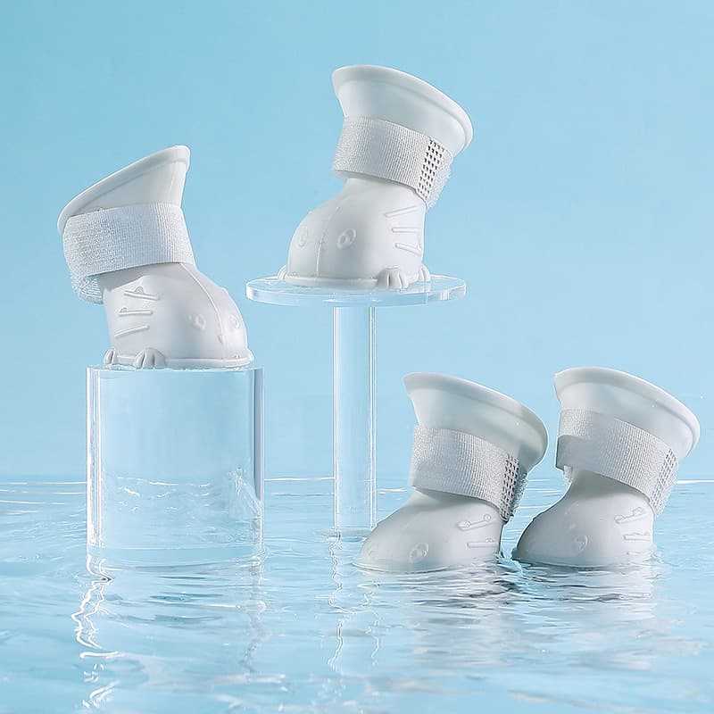 Botas de lluvia para perros con suela antideslizante