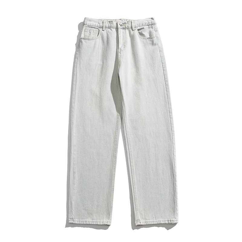 Jeans lavados de pierna ancha