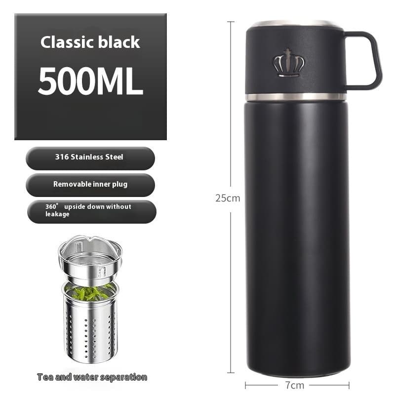Vaso térmico acero inoxidable 316 con colador de té