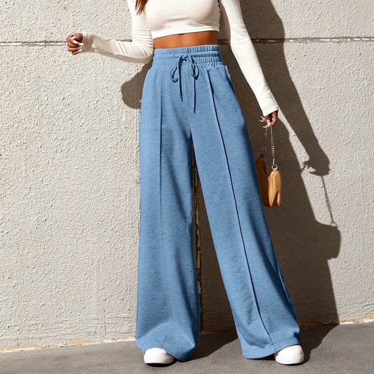 Pantalones deportivos de piernas anchas para uso casual
