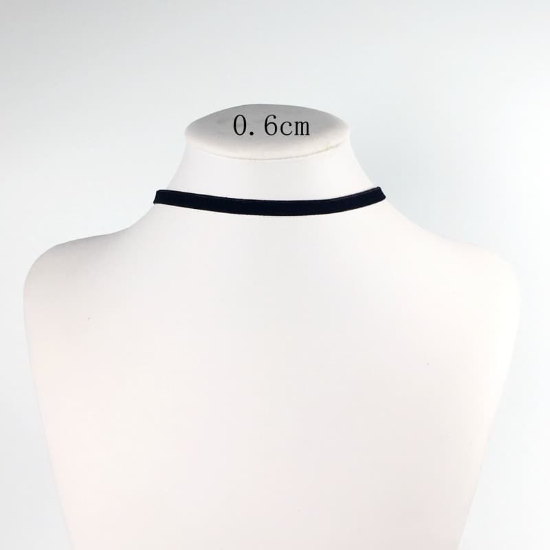 Collar de terciopelo retro gótico