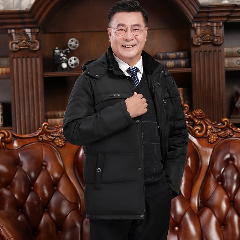 Chaqueta de invierno acolchada para hombre, corte corto