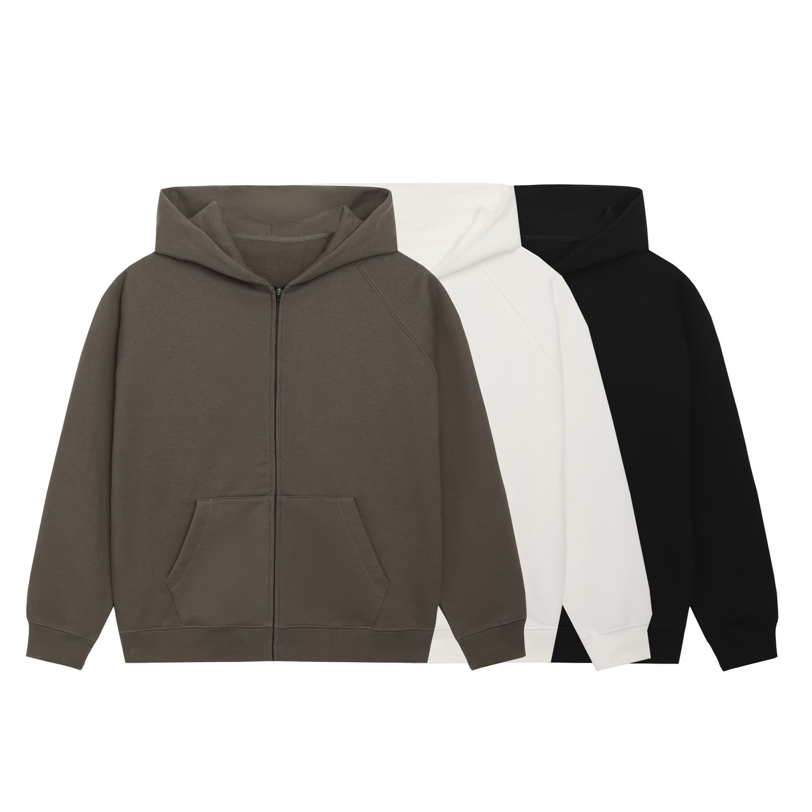 Sudadera capucha cremallera estilo urbano algodón