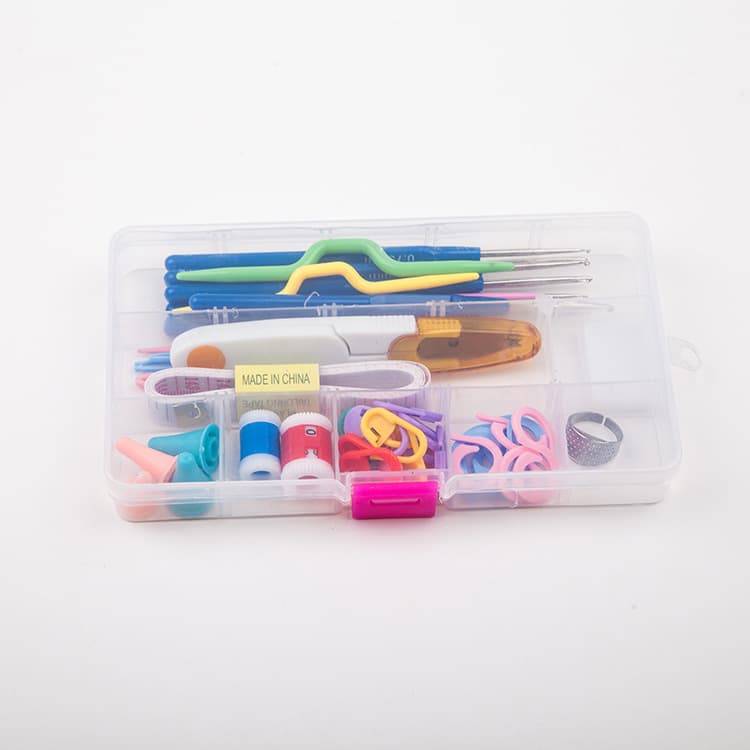 Juego de ganchos de crochet con bolsa organizadora