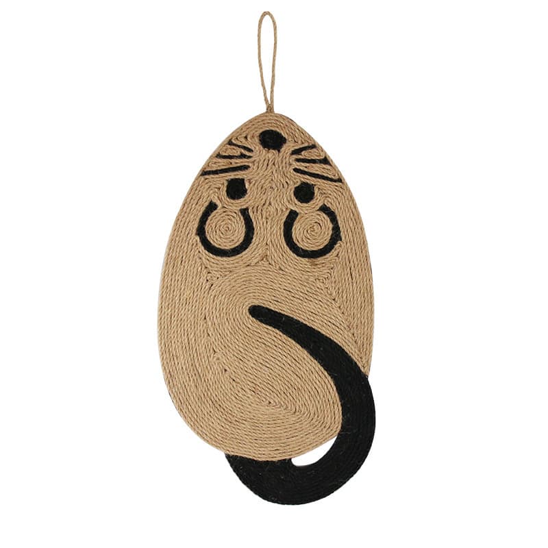 Rascador para gatos de sisal, diseño ratón