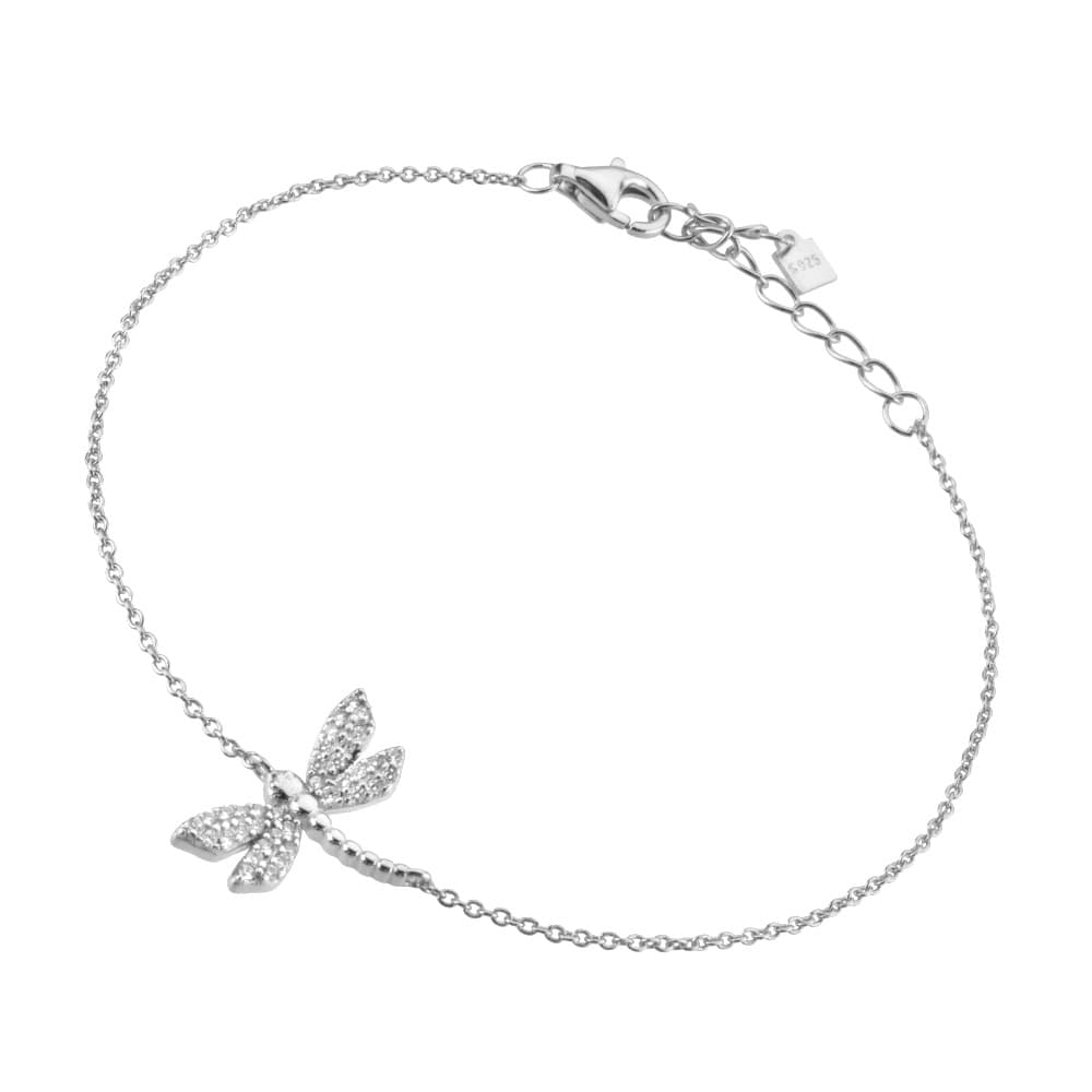 Pulsera de plata 925 con abejas y mariposas