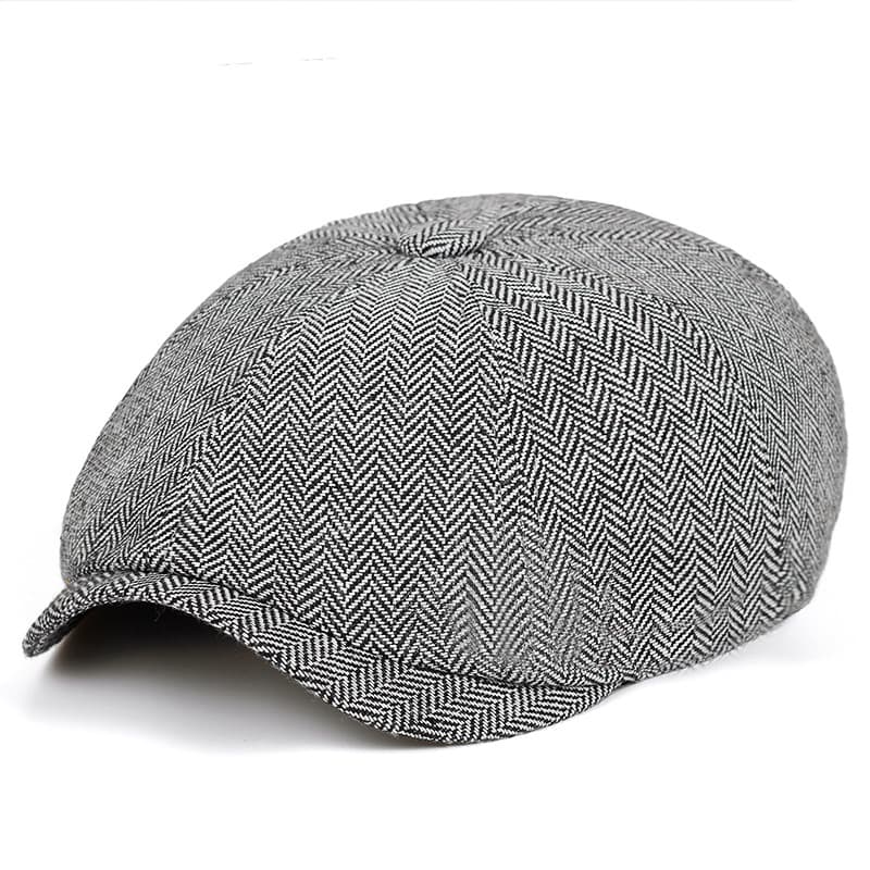 Gorra octagonal vintage con visor tipo pato