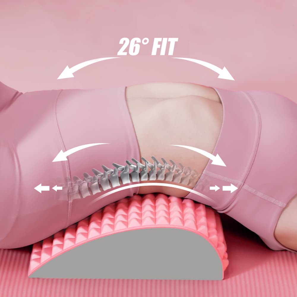 Almohada para estirar la espalda con soporte lumbar y cervical