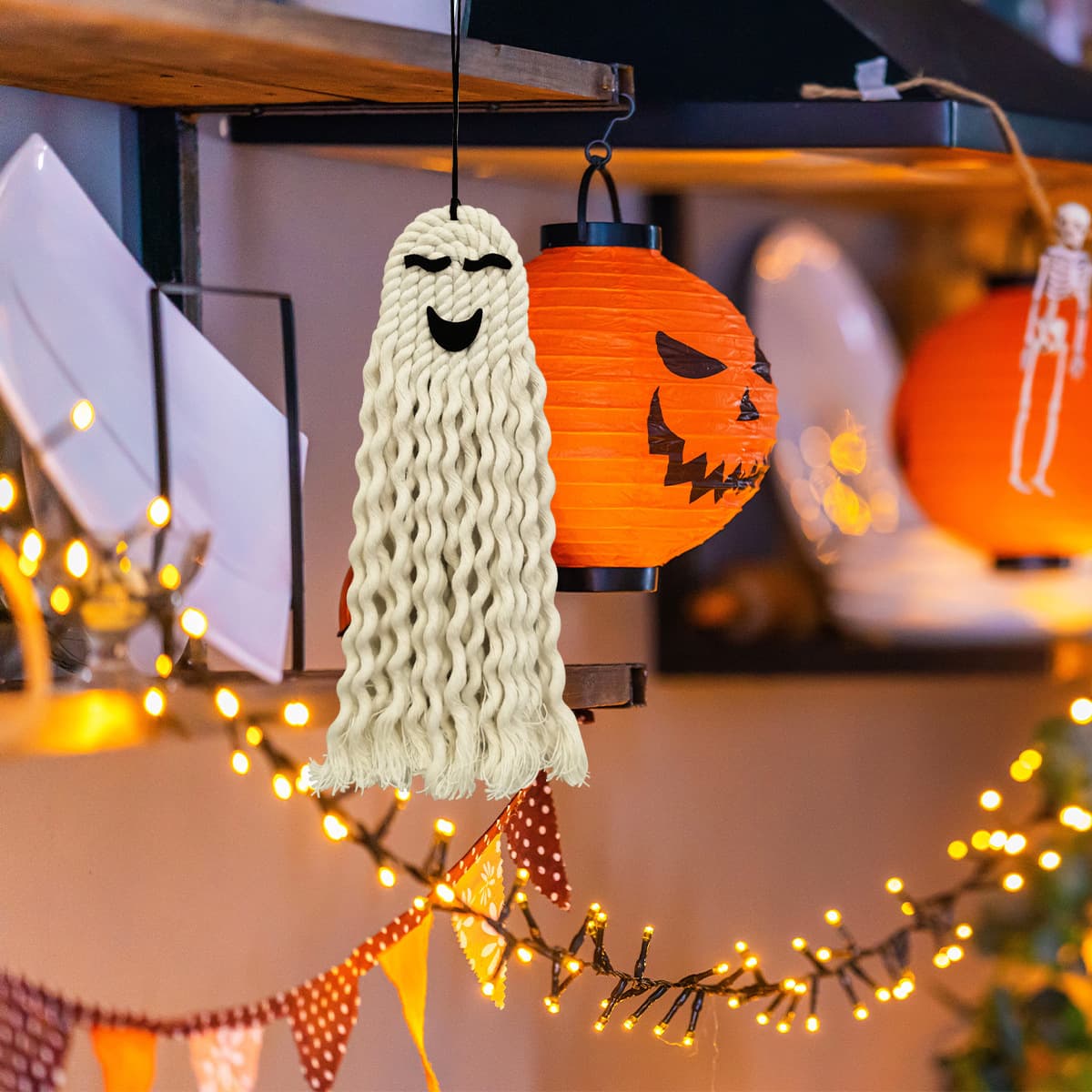 Decoración de fantasma para Halloween con diseño colgante