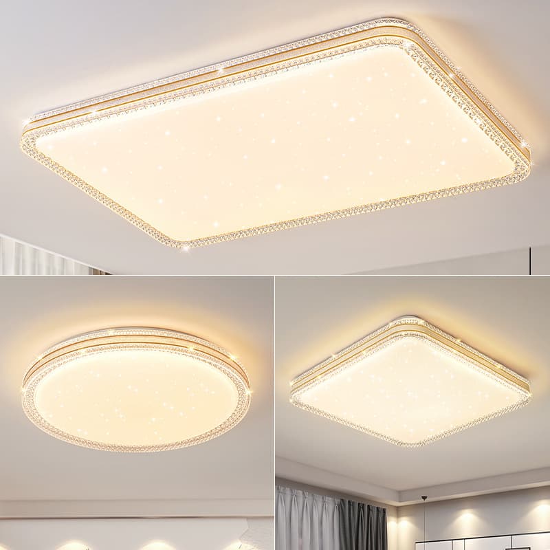 Lámpara de techo LED redonda o cuadrada para sala de estar