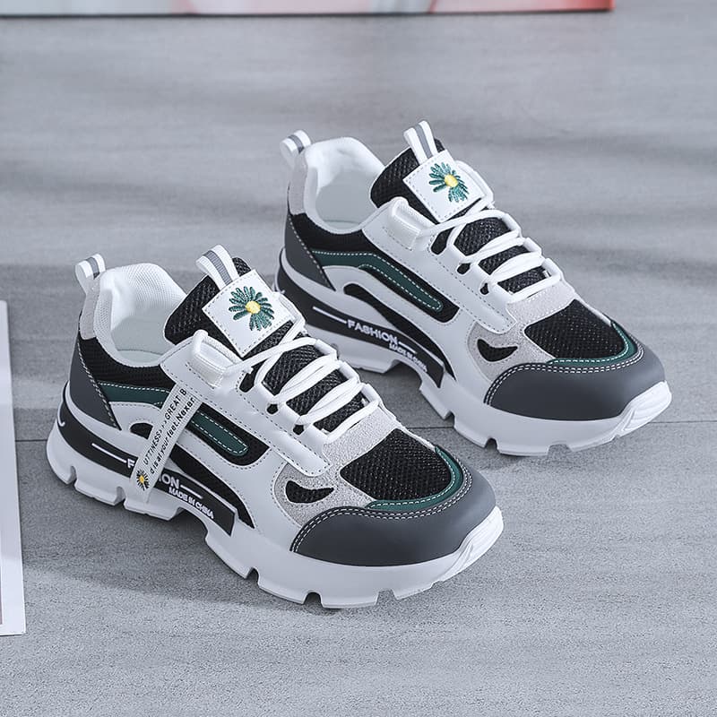 Tenis casuales estilo papá coreano para mujer
