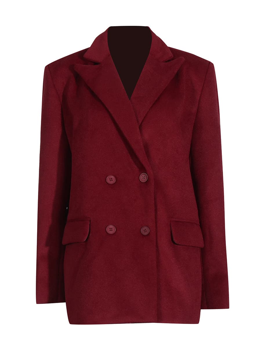 Abrigo coreano elegante con corte suelto