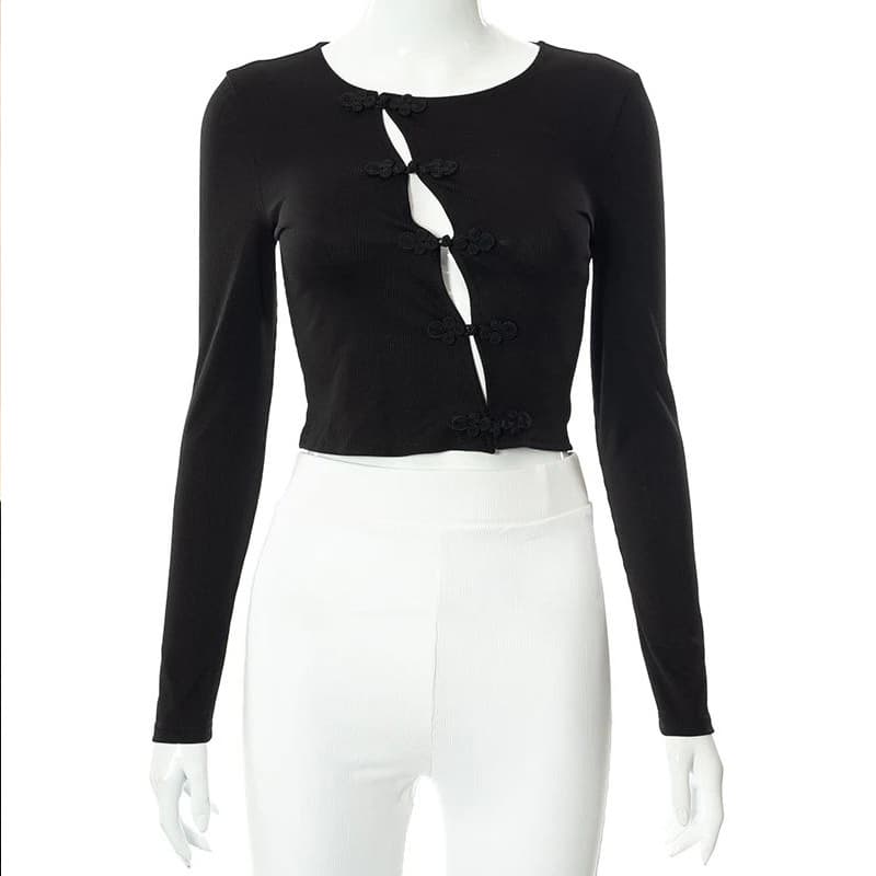 Blusa gótica para mujer manga corta