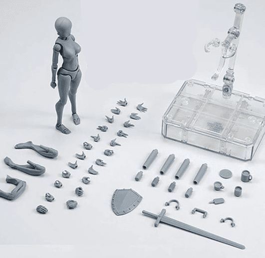 Figuras articuladas para dibujo y modelado de artistas