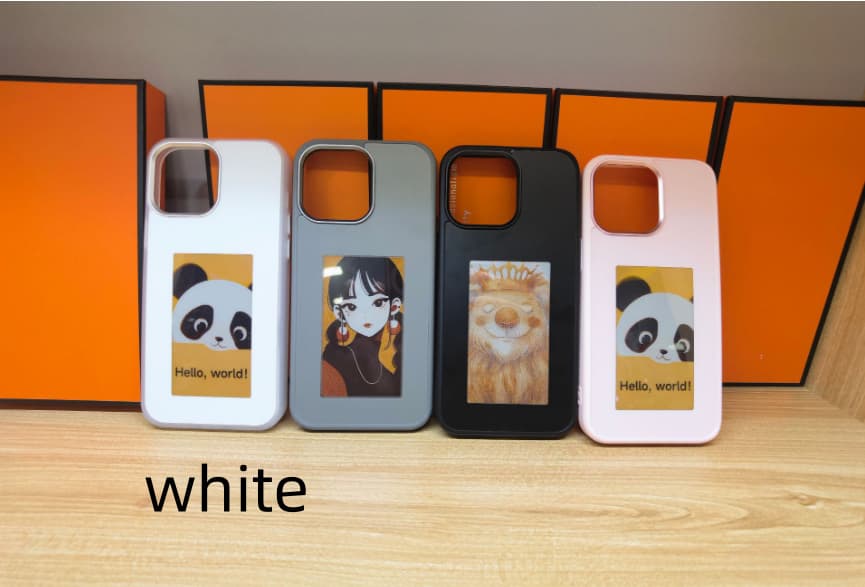 Funda DIY con pantalla e-ink cuatricolor para iPhone