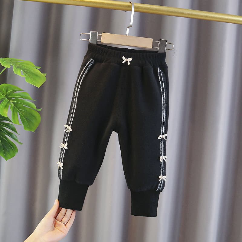 Pantalones infantiles cálidos gruesos para invierno