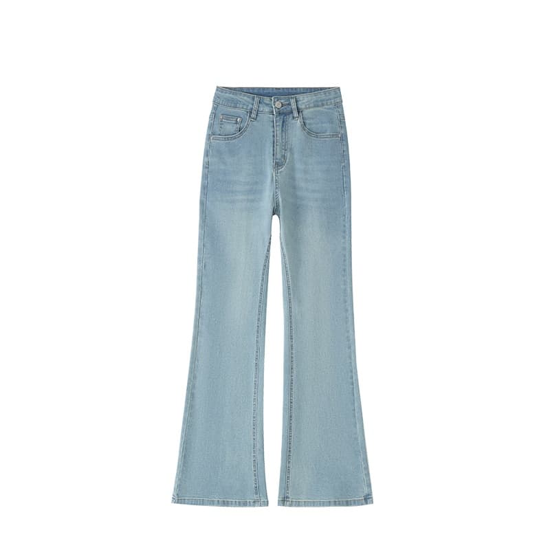 Jeans ajustados de cintura alta con elasticidad