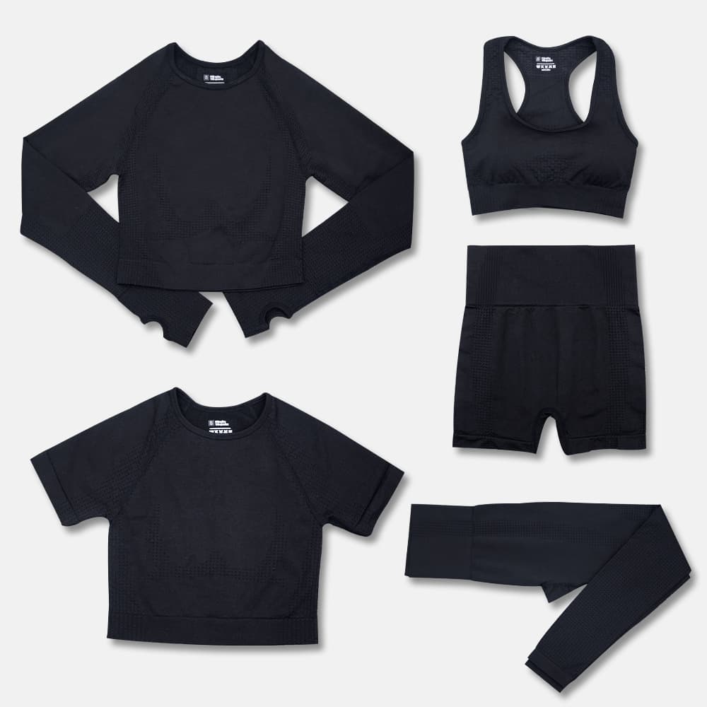 Conjunto de 5 piezas para yoga y entrenamiento mujer
