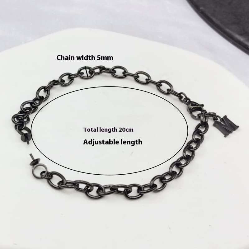 Soporte de pulsera de acero titanio para accesorios
