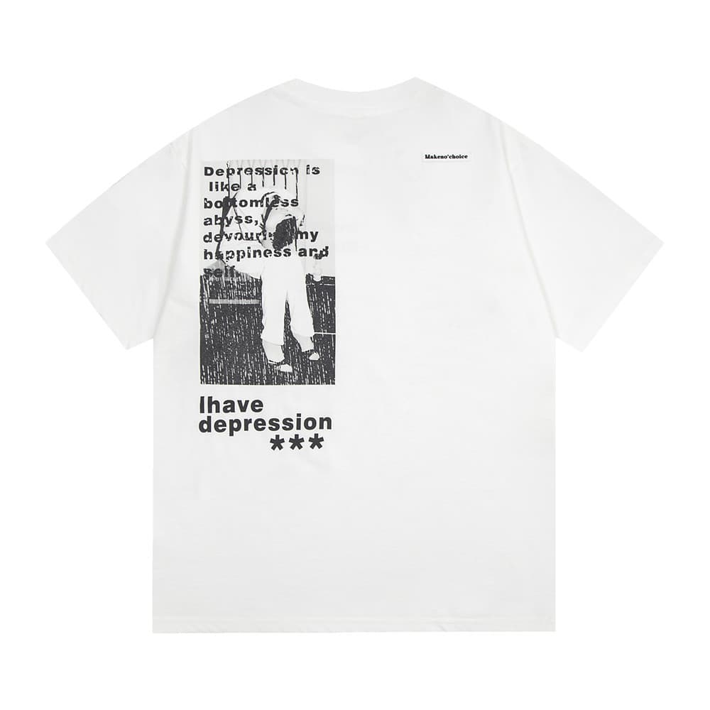 Camiseta de algodón para hombre, corte suelto