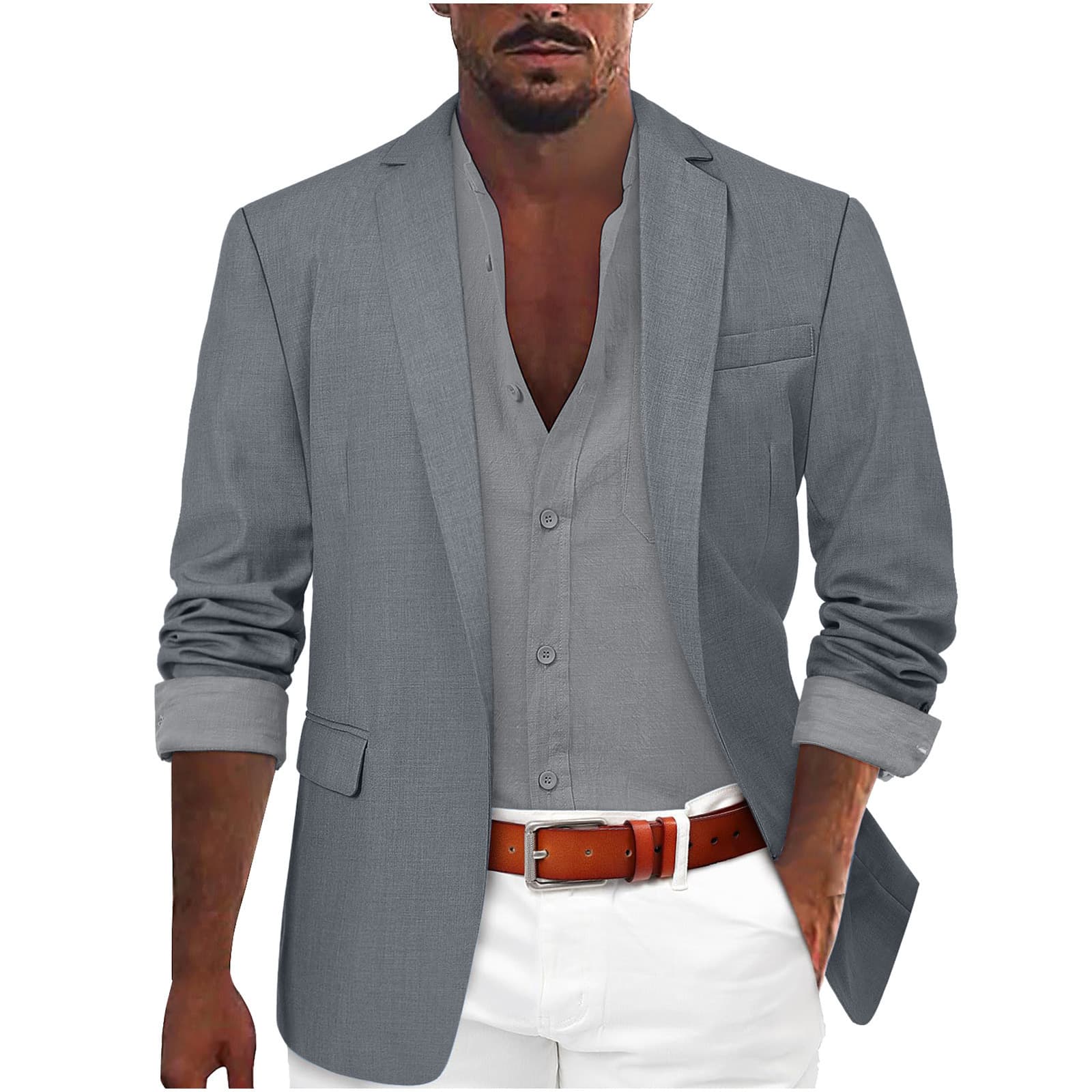 Blazer deportivo ajustado para hombre