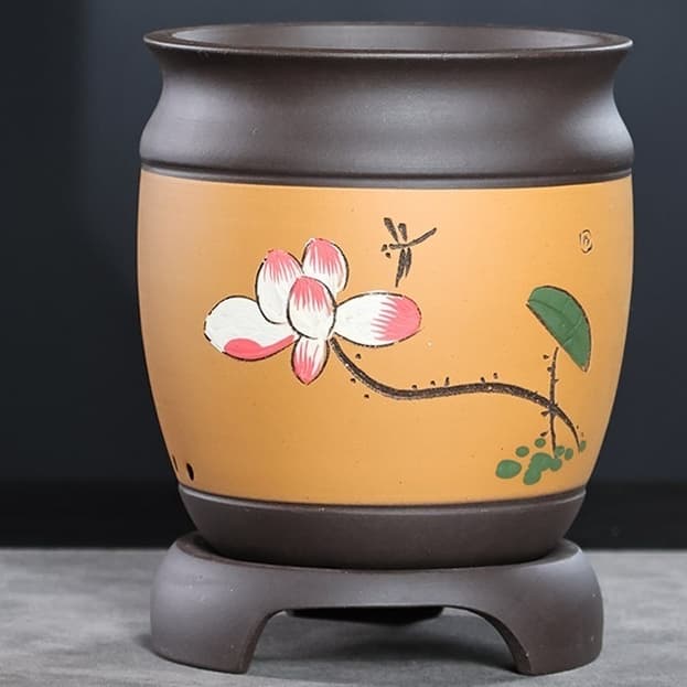 Maceta para orquídeas con bandeja