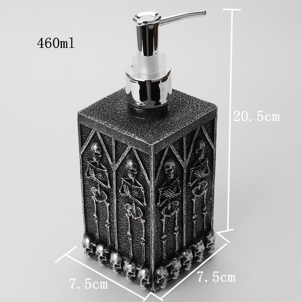 Botella de sanitizante en forma de calavera, 460ml