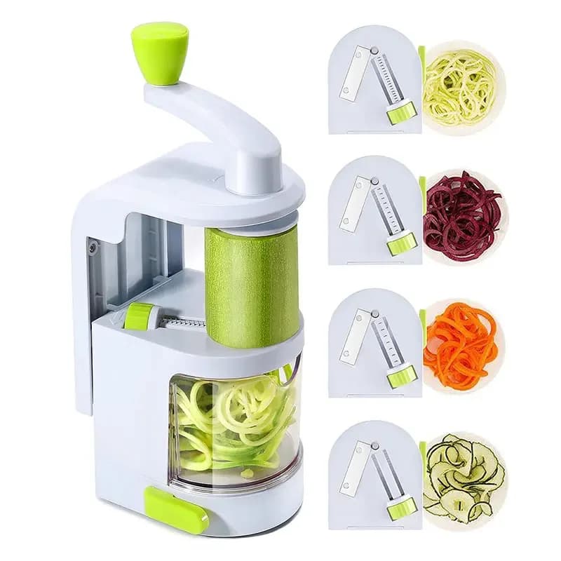 Rallador multifuncional con manivela para verduras