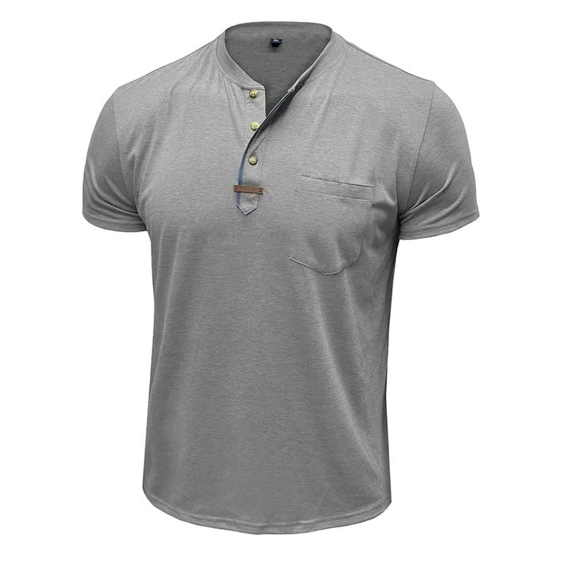Camiseta hombre manga corta cuello redondo casual