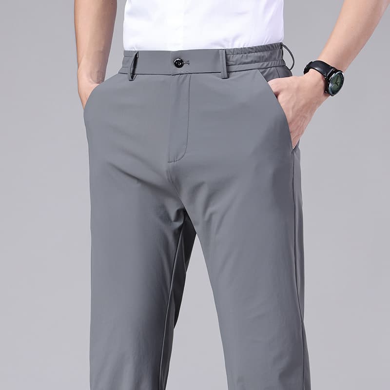 Pantalones casuales ice silk anti-arrugas