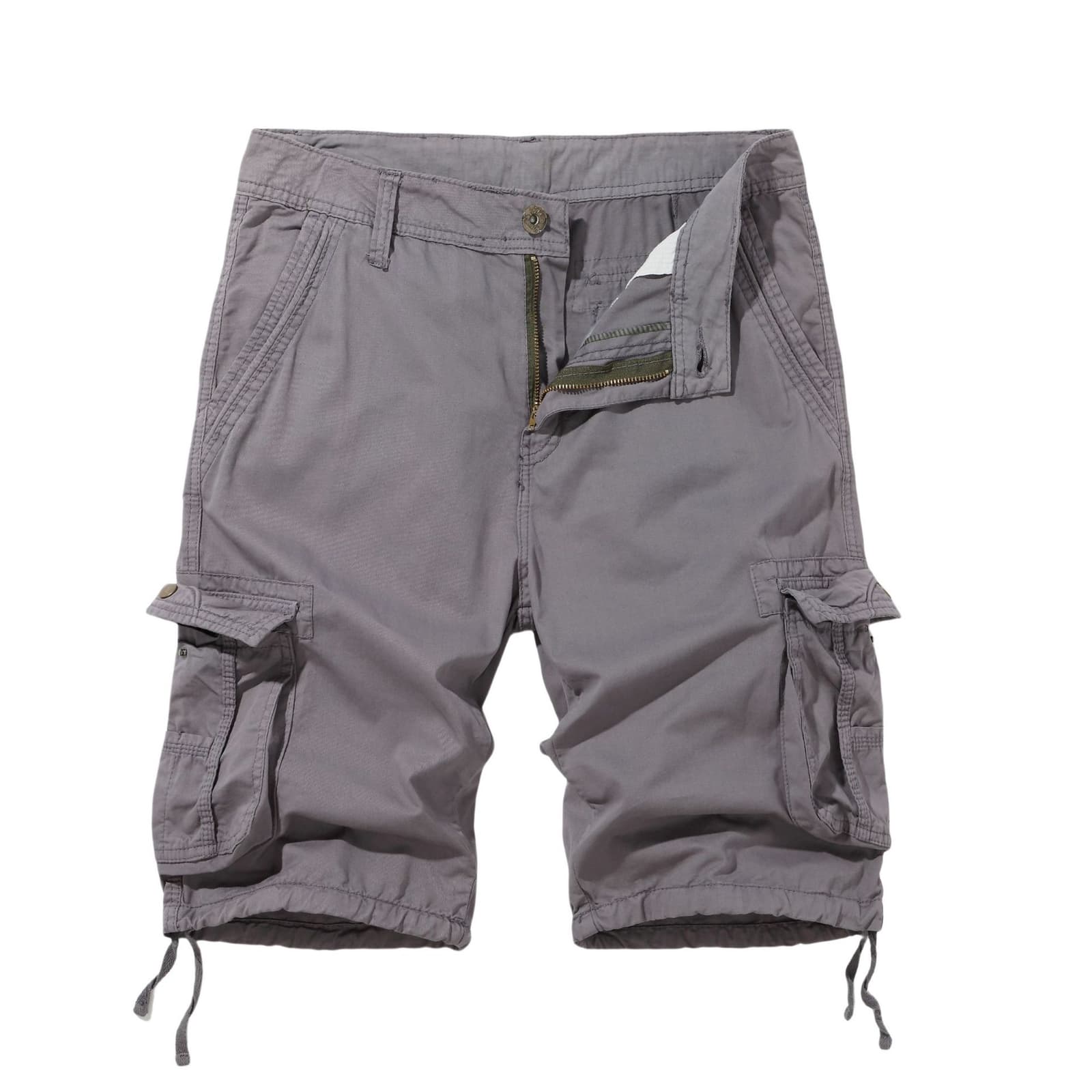 Shorts cargo primavera hombre, multibolsillos, tallas grandes