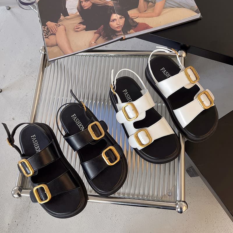 Sandalias de plataforma casual para verano