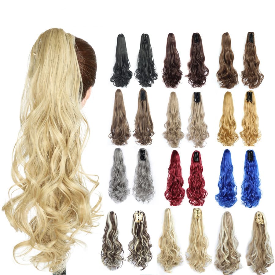 Extensión de coleta con pinza estilo garra