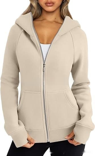 Sudadera con capucha y forro polar para mujer