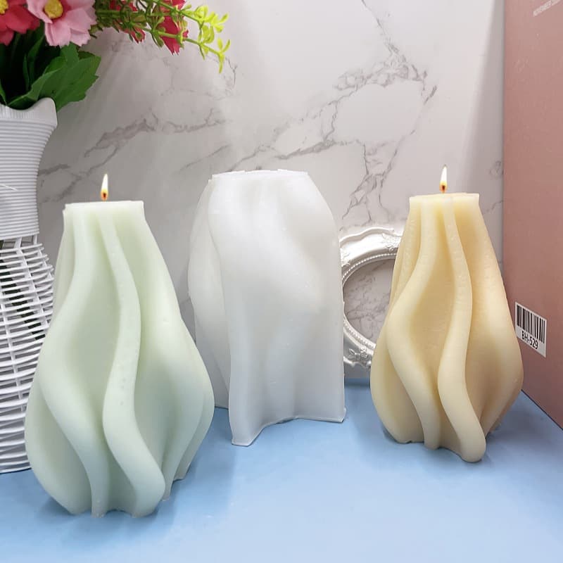 Molde de silicona irregular para repostería y velas