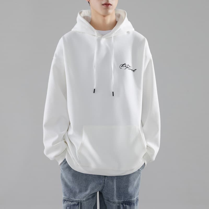 Sudadera con capucha holgada para hombre