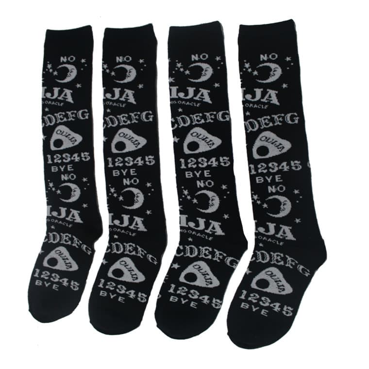 Calcetines deportivos de letras en tubo medio para mujer