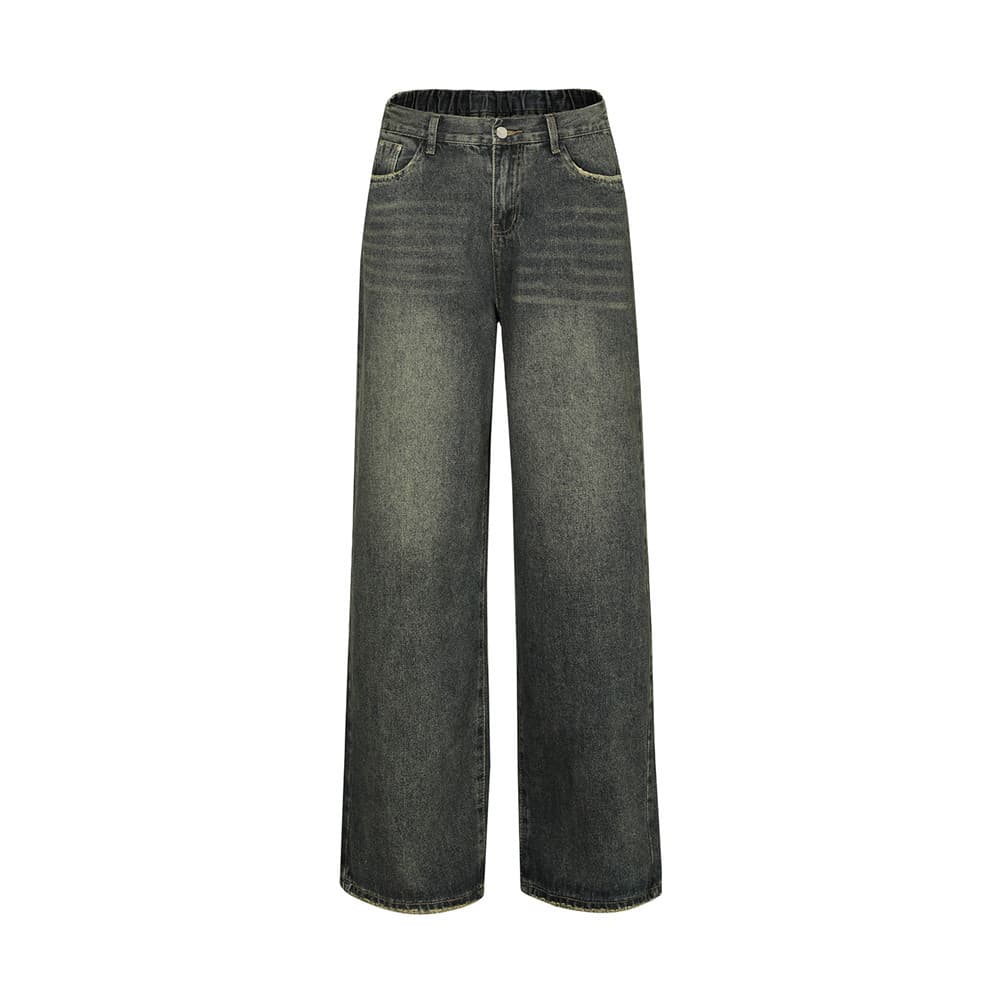 Pantalón de mezclilla azul oscuro