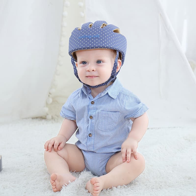 Casco protector para bebé ajustable resistente a caídas