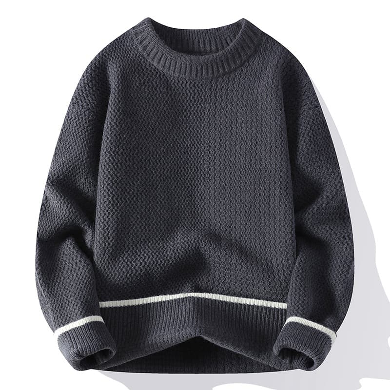 Suéter casual de cuello redondo para hombre