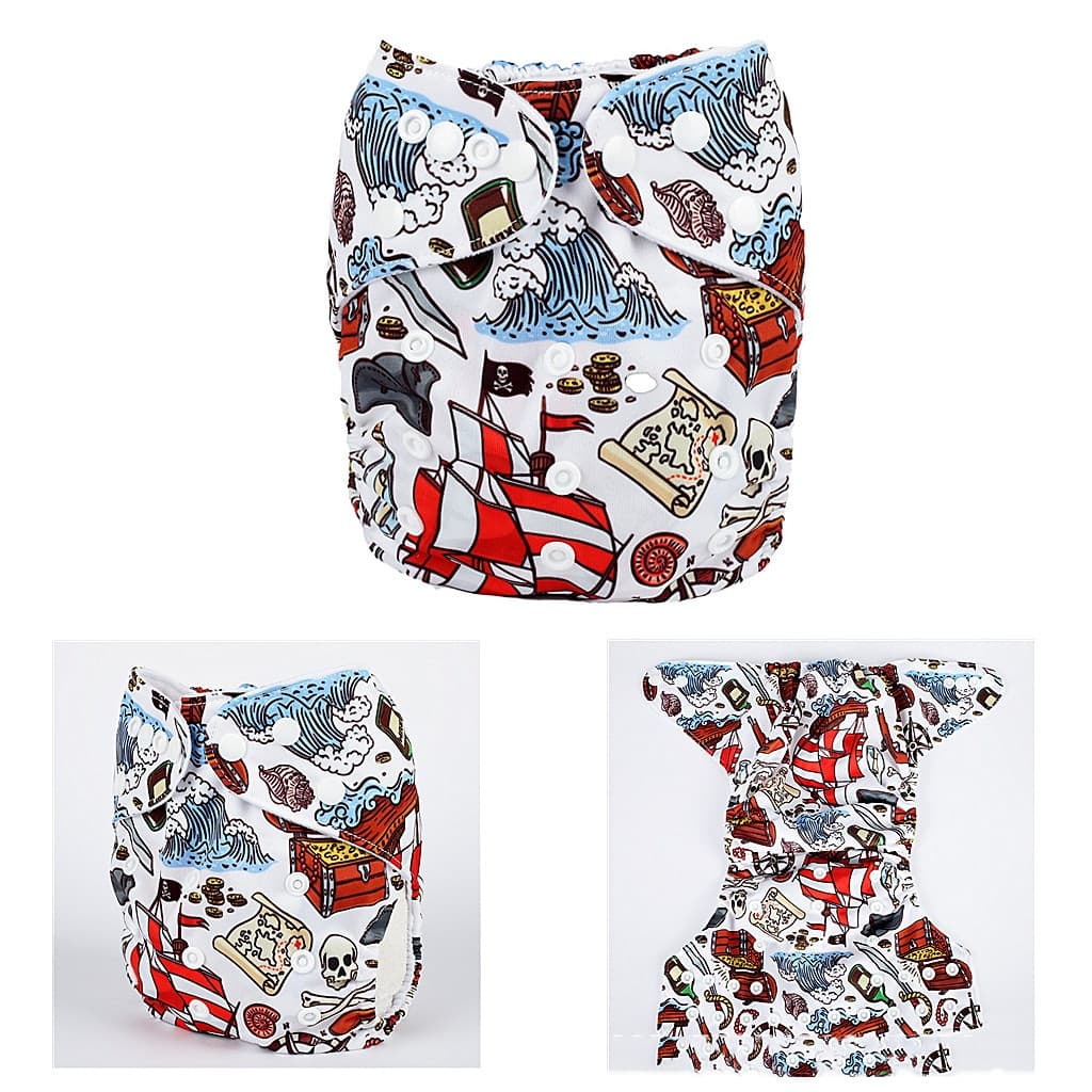 Pantalones de pañal reutilizables para bebé, transpirables e impermeables