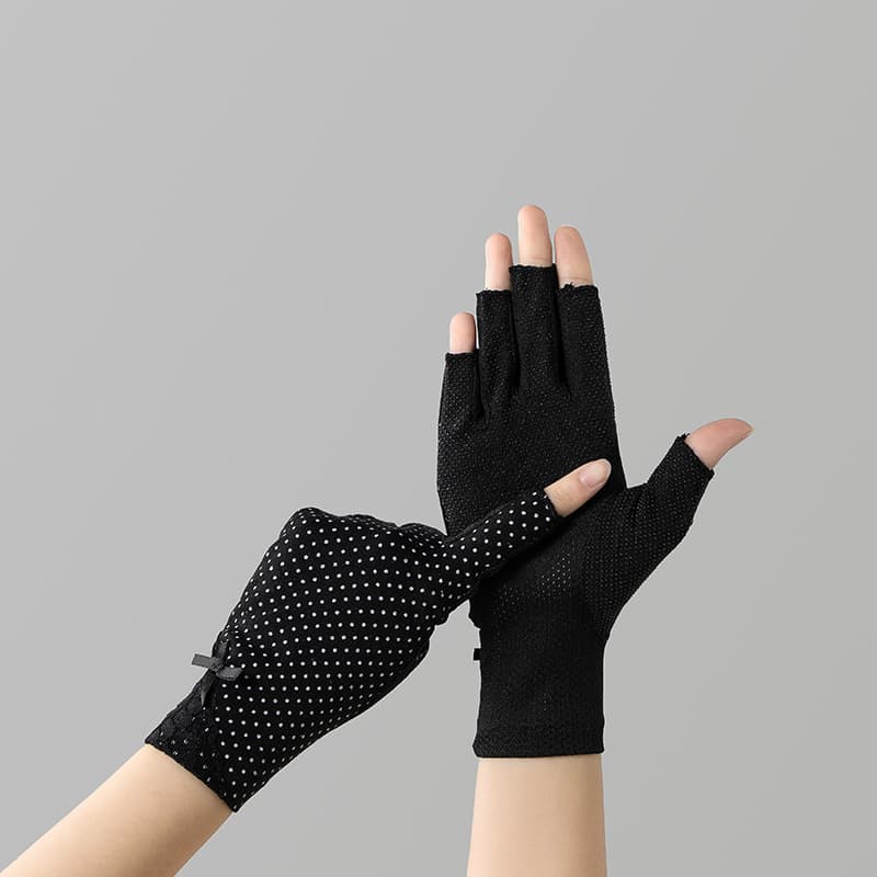 Guantes de ciclismo medio dedo con protección UV