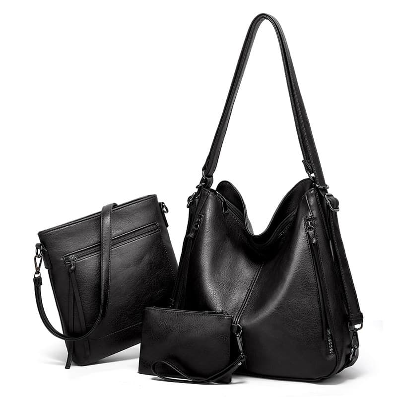 Bolsa para mujer set de 3 piezas con diseño retro