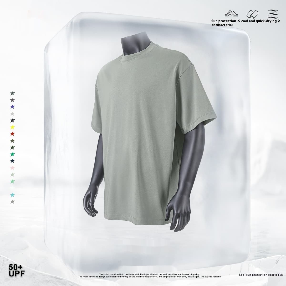 Camiseta holgada de algodón para adolescentes