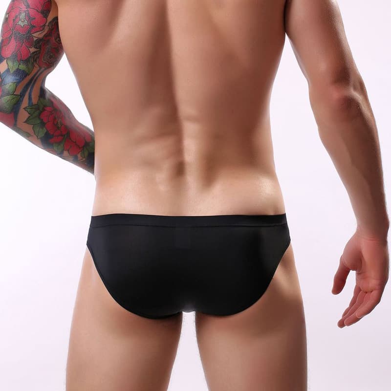 Calzoncillos brief de seda fría con membrana convexa