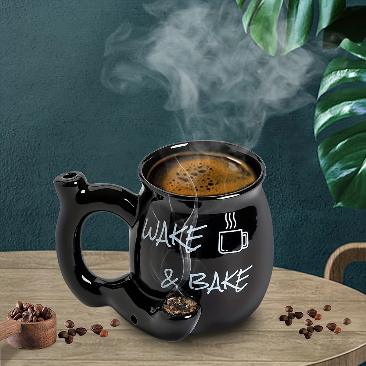 Taza de cerámica para café con diseño minimalista