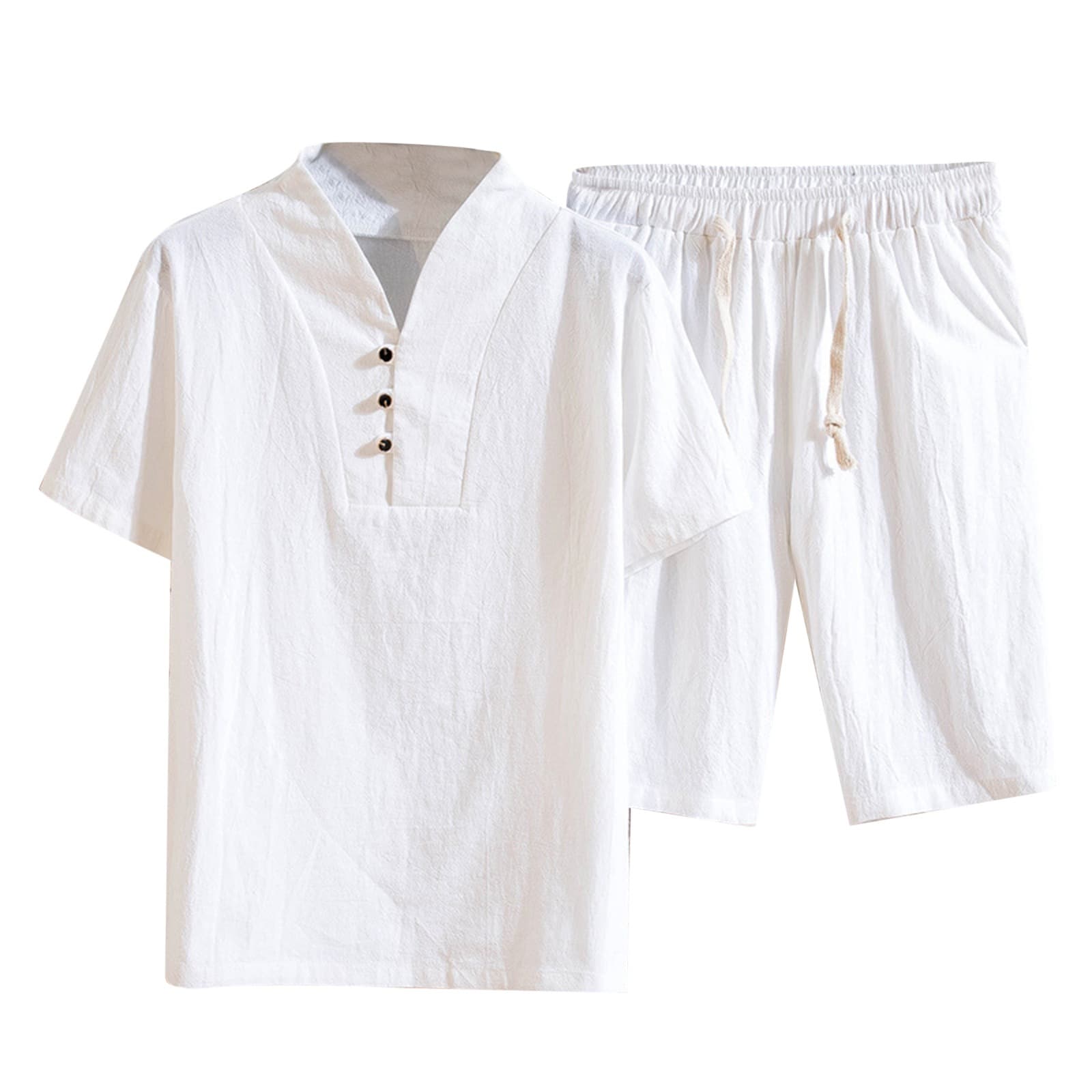 Conjunto de verano con camiseta y pantalón corto de algodón